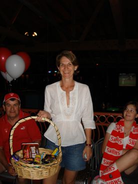 Second place raffle winner at the AANZA Grand Final party