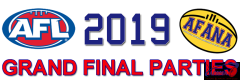 AFANA Grand Final Parties 2019 Logo