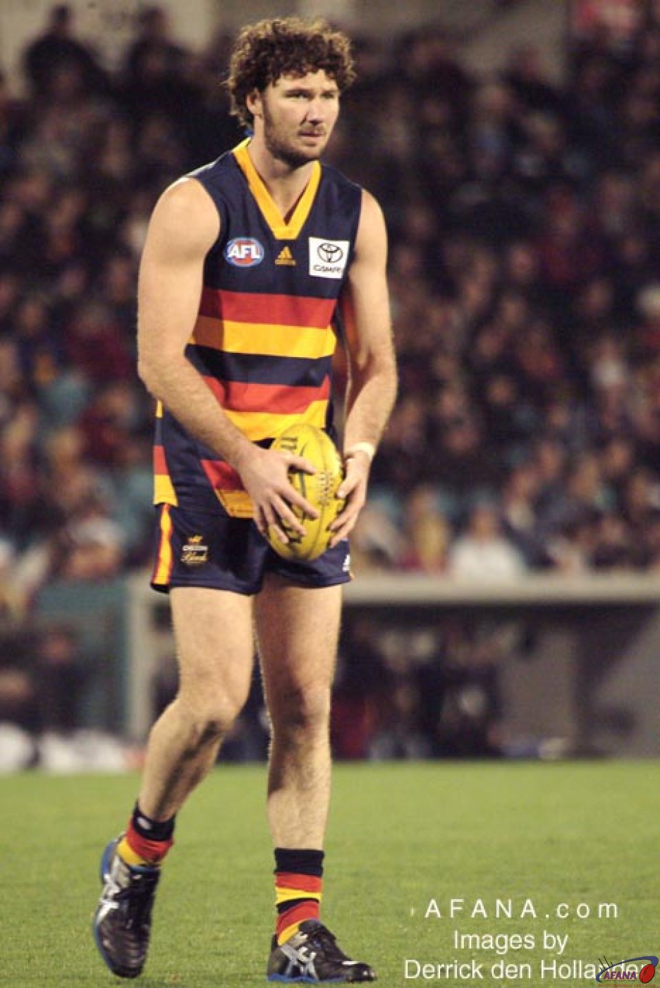 [b]Adelaide Crows Ken McGregor warms up prior to the game[/b]