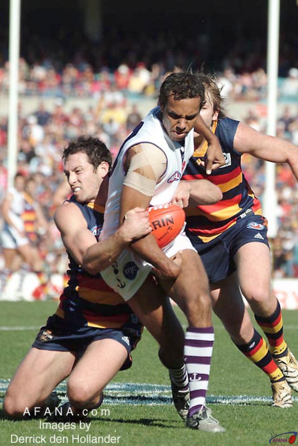 [b]The pressure of a close finish is evident in the Frematle and Crows play[/b]