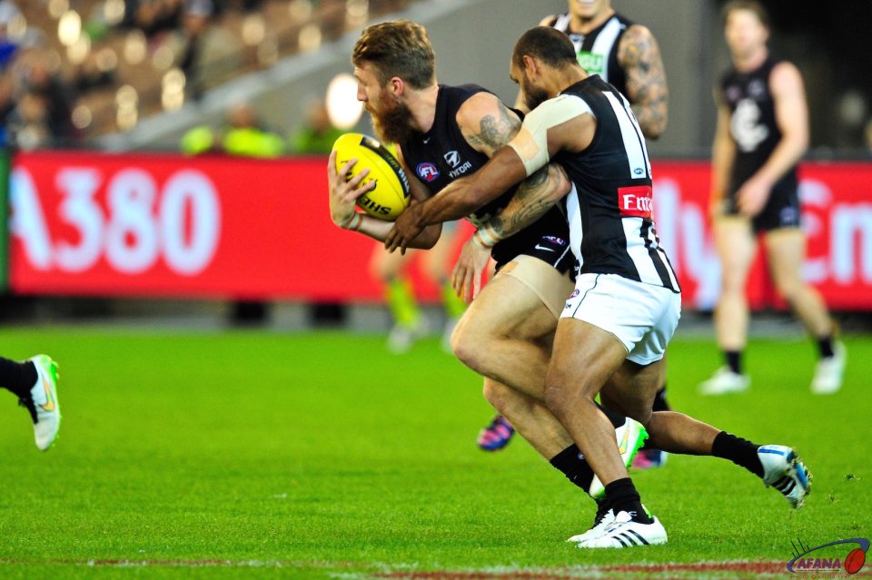 Zac Tuohy is caught by Travis Varcoe