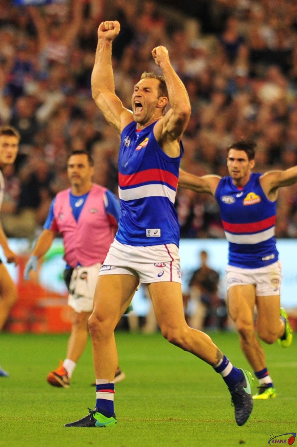 The raw emotion after a goal as Travis Cloke celebrates