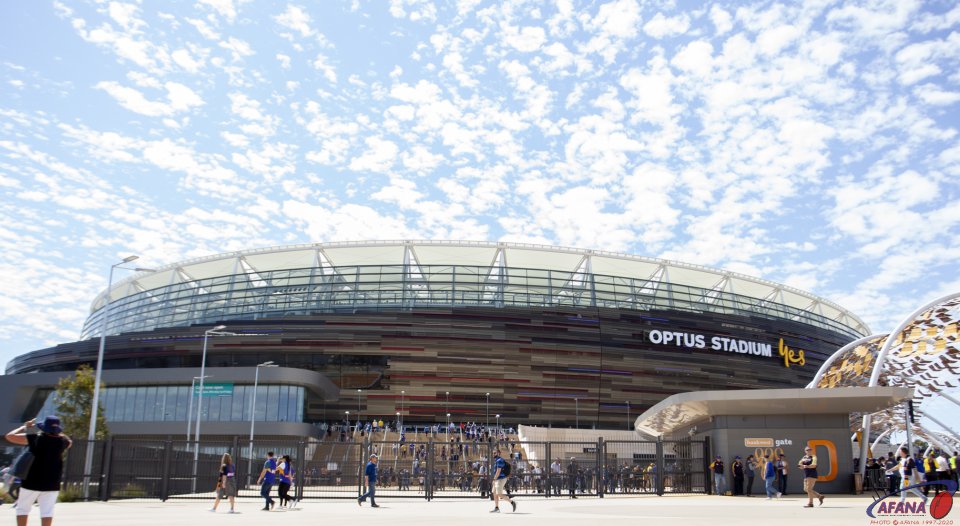 AFL West Coast v Melbourne, 2nd Preliminary Final, 2018 Optus Stadium.