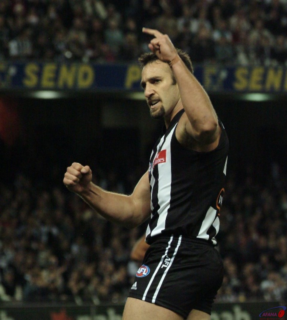 [b]Anthony Rocca in action at Telstra Dome for the Collingwood Magpies[/b]