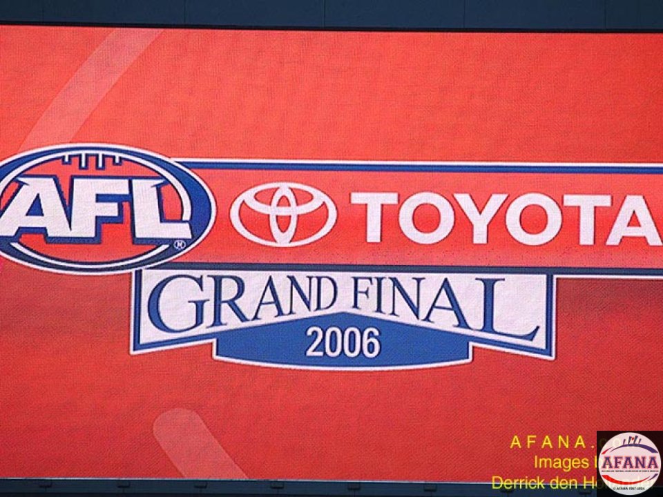 [b]The scoreboard tells the story of the upcoming battle between the best two AFL sides of season 2006[/b]