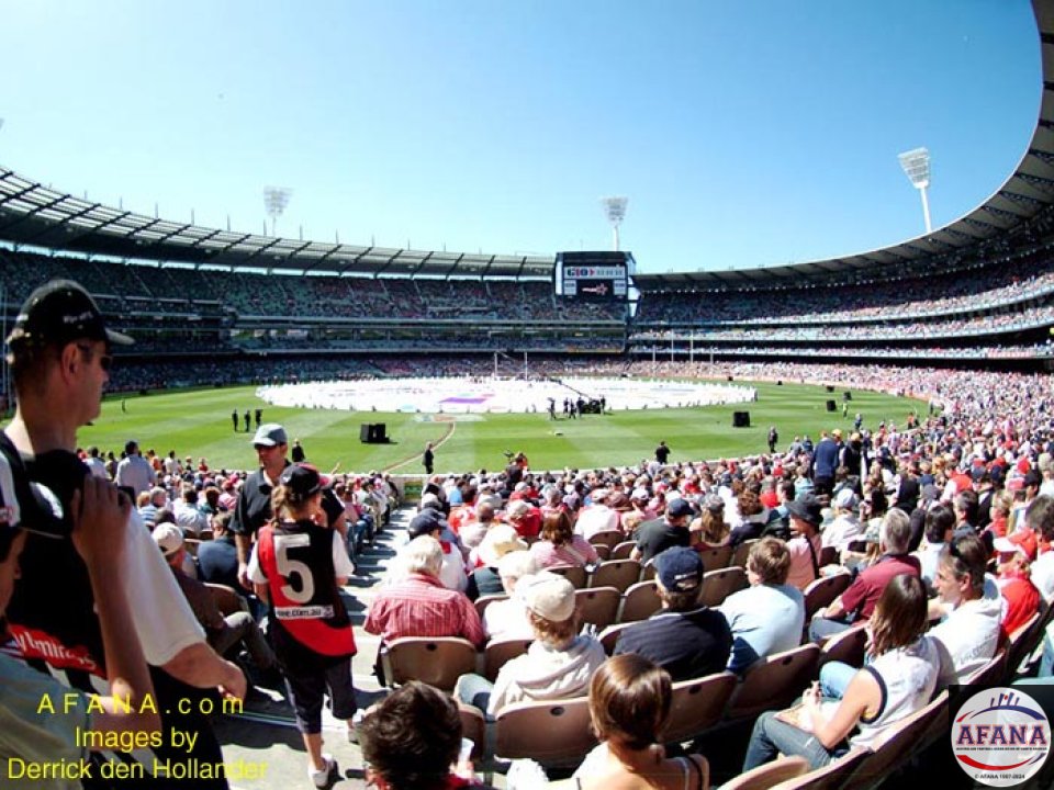 [b]Pre-game entertainment at the MCG, from a spectator's perspective[/b]